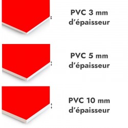 Crédence rouge sur mesure pour salle de bain
