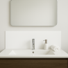 Crédence ﻿blanche sur mesure pour salle de bain