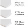 Crédence ﻿blanche sur mesure pour salle de bain
