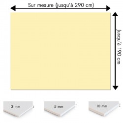 Crédence blanc crème sur mesure pour salle de bain