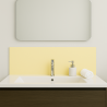 Crédence blanc crème sur mesure pour salle de bain