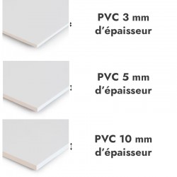 Crédence bleu azur sur mesure pour salle de bain