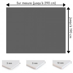 Crédence ﻿grise sur mesure pour salle de bain