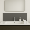 Crédence ﻿grise sur mesure pour salle de bain
