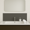 Crédence gris ardoise sur mesure pour salle de bain