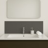 Crédence gris argent sur mesure pour salle de bain