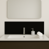 Crédence ﻿noire sur mesure pour salle de bain