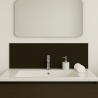 Crédence noir réglisse sur mesure pour salle de bain