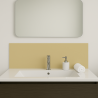 Crédence beige sur mesure pour salle de bain