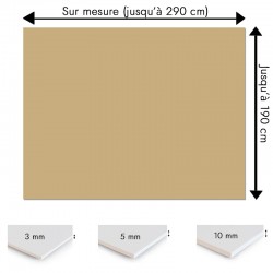 Crédence beige sur mesure pour salle de bain