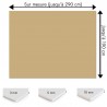 Crédence beige sur mesure pour salle de bain