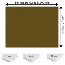 Crédence bronze sur mesure pour salle de bain