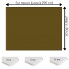 Crédence bronze sur mesure pour salle de bain