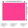 Crédence rose fushia sur mesure pour salle de bain