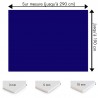 Crédence bleu nuit sur mesure pour salle de bain