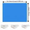 Crédence bleu roi sur mesure pour salle de bain