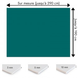 Crédence bleu vert sur mesure pour salle de bain