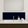 Crédence bleu marine sur mesure pour salle de bain