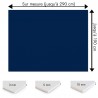Crédence bleu marine sur mesure pour salle de bain