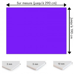 Crédence bleu indigo sur mesure pour salle de bain