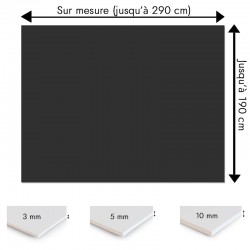 Crédence gris anthracite sur mesure pour salle de bain