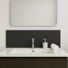 Crédence gris anthracite sur mesure pour salle de bain