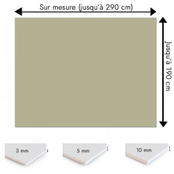 Crédence gris mastic sur mesure pour salle de bain