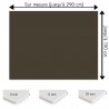 Crédence gris taupe sur mesure pour salle de bain