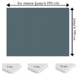 Crédence gris bleu sur mesure pour salle de bain