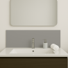 Crédence gris ciment béton sur mesure pour salle de bain