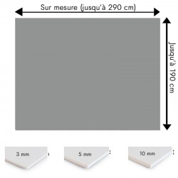 Crédence gris ciment béton sur mesure pour salle de bain