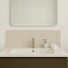 Crédence gris sable sur mesure pour salle de bain