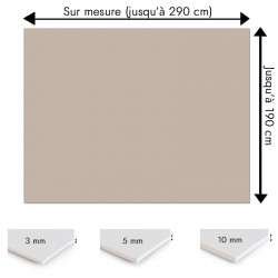 Crédence gris sable sur mesure pour salle de bain
